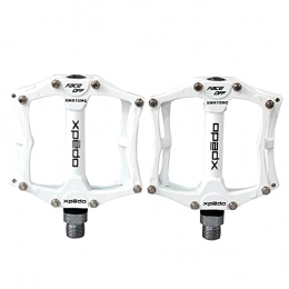 zjyfyfyf Mountain Bike Pedal zjyfyfyf Bicycle Pedals Mountain Cycling Bike Pedals Aluminum Anti-Slip Durable Sealed Bearing Axle for Mountain Bike BMX MTB Road Bicycle (Color : White)
