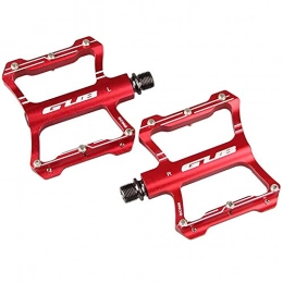 zjyfyfyf Spares zjyfyfyf Bicycle Pedals Mountain Cycling Bike Pedals Aluminum Anti-Slip Durable Sealed Bearing Axle for Mountain Bike Road Bicycle (Color : Red)