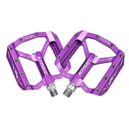 zjyfyfyf Mountain Bike Pedal zjyfyfyf Bike Pedal Machined Aluminum Alloy Body Cycling Bicycle Pedals (Color : Purple)
