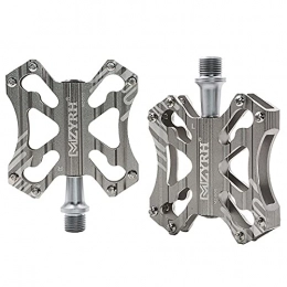 zjyfyfyf Mountain Bike Pedal zjyfyfyf Bike Pedals 9 / 16 inch Spindle Bearing High-Strength Non-Slip Flat Platform for Bike Road Bicycle (Color : Silver)