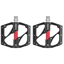 zjyfyfyf Spares zjyfyfyf Bike Pedals Mountain Bike Pedal Aluminum Alloy Anti-skid MTB BMX Pedals for Road Bike 9 / 16 inch Cycle Flat Pedal (Color : Black)
