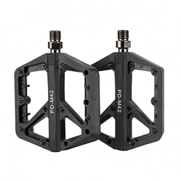 zjyfyfyf Mountain Bike Pedal zjyfyfyf Cycling Bike Pedals with Super Bearing Pedals Lightweight Stable Plate Anti skid Durable Mountain Bike Pedals Bicycle Pedals (Color : Black)