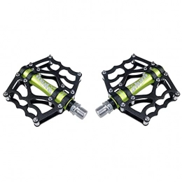 zjyfyfyf Mountain Bike Pedal zjyfyfyf MTB Pedals 9 / 16” With Anti-Slip Pins Mountain Bike Pedals Ultra Strong Road Bike Pedals Wide-pitch Fit (Color : Green)