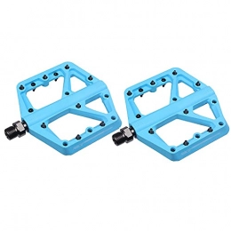 zjyfyfyf Spares zjyfyfyf Nylon material Cycling City Bike Pedals Flat 9 / 16" with Long Aluminium Body for Urban Bicycles (Color : Blue)