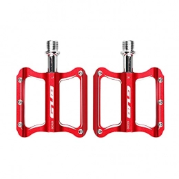 zjyfyfyf Mountain Bike Pedal zjyfyfyf Pedals 9 / 16” With Anti-Slip Pins Mountain Bike Pedals Ultra Strong Road Bike Pedals Wide-pitch Fit (Color : Red)
