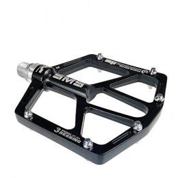 ZSN Bicycle Pedal Aluminum Alloy Bearing Pedals Mountain Bike Palin Rotary Bearing Pedals Anti-skid Stepping Board,Black