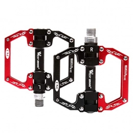 ZXCOOJOOK Spares ZXCOOJOOK Cycling Mountain Bike Pedals Universal Bicycle Lightweight Aluminum Alloy Pedals Non-slip Bearing Bicycle Accessories (Color : Red)
