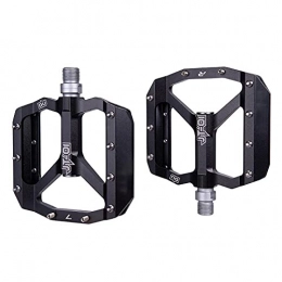 ZYLEDW Mountain Bike Pedal ZYLEDW MTB Road Bike Ultralight Bicycle Pedals Mountain CNC AL Alloy Hollow Anti-slip Bearings Bicycle Pedals Cycling Part-black