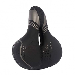 AACXRCR Mountain Bike Seat AACXRCR Comfort Bike Seat for Women Men, Wide Bicycle Saddle Replacement Memory Foam Padded Soft Bike Cushion with Dual Shock Absorbing Universal Fit for Indoor / Outdoor Bikes with Reflect