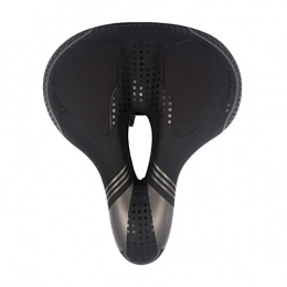 Aaren Spares Aaren Bicycle Saddle Waterproof High Elastic Shock Absorption Soft and Comfortable Breathable Increase Thickened Mountain Bike Saddle Soft Breathable (Color : Black, Size : Type1)