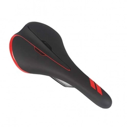 Aaren Mountain Bike Seat Aaren Mountain Bike Cushion Bike Riding Shock Absorption Breathable Soft and Comfortable Saddle Soft Breathable (Color : Red)