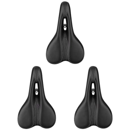 ABOOFAN Spares ABOOFAN 3pcs Simple Mountain Bike Saddle Practical Seat Cushion Comfortable Riding Seat Cushion for Outdoor Outside (Black)