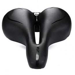 AGYE Mountain Bike Seat AGYE Bicycle Saddle, Mountain Bike Seat Cushion, Breathable Waterproof Big Butt Cushion With Warning Stickers - For Most Bikes, Black