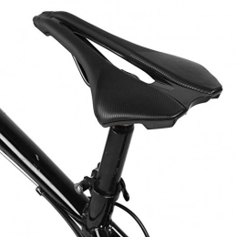 Aigid Mountain Bike Seat Aigid Bike Seat Cushion - Comfortable Bicycle Bike Saddle with Leather Fabric and Unique Groove System Fits Mountain Bike / Road Bike / Spinning Exercise Bikes