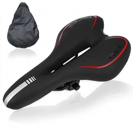 AKCEKDES Mountain Bike Seat AKCEKDES Bicycle Saddle, Thick and Comfortable Memory Foam Bicycle Saddle, Mountain Bike Parts Bicycle Saddle, Waterproof and Soft Comfortable Bicycle Seats for Men and Women, Breathable