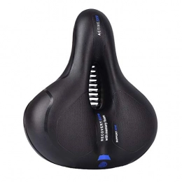 ALGWXQ-seat cushions Spares ALGWXQ Bike Seat Cushion Bicycle Seat Riding Accessories Hard Spring Bicycle Sitting Saddle Mountain Bike Widening Cozy Shock Absorption Waterproof (color : Blue, Size : 27x20cm)