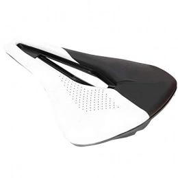 Alinory Spares Alinory Easy Install Wear-resisting Soft Pad Seat Comfortable Bike Saddle, Bicycle Cushion, Hollow Out Design Road Bike for Mountain Bike(Black and White)