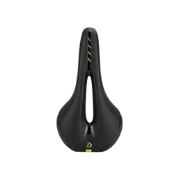 AMEPRO Spares AMEPRO Bicycle Saddle Ergonomic MTB Road Bike Seat Cusion Soft Comfortable Hollow PU Leather Mountain Cycling Bike Accessories bicycle saddle (Color : Green)