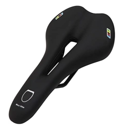 AMEPRO Mountain Bike Seat AMEPRO Mountain Bike Saddle Front Seat Breathable PU Leather Bicyle Saddle Lasdies Comfort Road Cycling Men Hollow Cushion bicycle saddle (Color : Black 2)