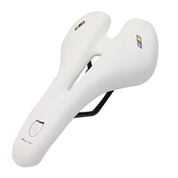 AMEPRO Mountain Bike Seat AMEPRO Mountain Bike Saddle Front Seat Breathable PU Leather Bicyle Saddle Lasdies Comfort Road Cycling Men Hollow Cushion bicycle saddle (Color : White 1)