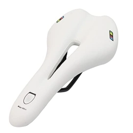 AMEPRO Mountain Bike Seat AMEPRO Mountain Bike Saddle Front Seat Breathable PU Leather Bicyle Saddle Lasdies Comfort Road Cycling Men Hollow Cushion bicycle saddle (Color : White 2)