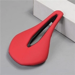 AOZAX Spares AOZAX Bicycle saddle Bicycle Seat Saddle MTB Road Bike Saddles Mountain Bike Racing Saddle PU Breathable Soft Seat Cushion Comfortable and stable (Color : Red)