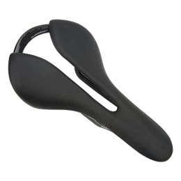 Astibym Mountain Bike Seat Astibym Bicycle Seat, Microfiber Leather Surface Comfortable Hollow Breathable High Tensile Strength Mountain Bike Saddle for Stable Riding