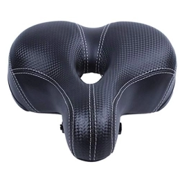 AXXMD Spares AXXMD Bike seat mountain seats Bicycle Cycling Big Bum Saddle Seat Road MTB Bike Wide Soft Pad Comfort Cushion, Road Bike Bicycle Accessories (Color : Black)