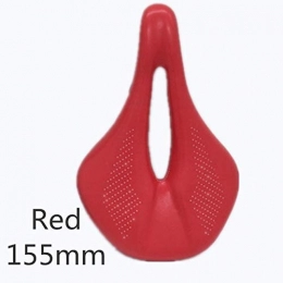 AXXMD Spares AXXMD Bike seat mountain seats Carbon Fiber Saddle Road Mtb Mountain Bike Bicycle Saddle For Man TTriathlon Cycling Saddle Time Trail Comfort Races Seat (Color : RED 155MM)