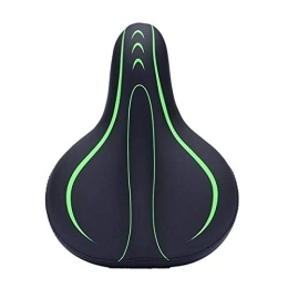 AXXMD Mountain Bike Seat AXXMD Bike seat mountain seats Comfortable Shock Absorption Simple Bicycle Saddle Bike Seat For Woman Male Waterproof Leather Bicycle Seat (Color : Green)