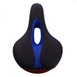 AYCPG Spares AYCPG Wide Comfortable Bike Seat MTB Bike Comfort Saddle Cushion Pad Seat Bicycle Cycling LED Tail Flashing Light lucar (Color : Blue, Size : One Size)