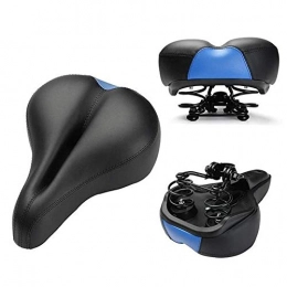 AYCPG Mountain Bike Seat AYCPG Wide Comfortable Bike Seat Wide Comfort Pad Cushion Saddle Seat Cover for MTB Mountain Bike Bicycle lucar (Color : Blue, Size : One Size)