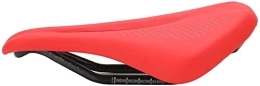 BANGDIAN Mountain Bike Seat BANGDIAN Padded Bicycle Saddle, bike Cushion 155mm / 6.1in Saddle Width Double Track Seatposts for Mountain Bikes and Road Bikes Universal (Color : Red)