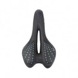 Bdesign Mountain Bike Seat Bdesign Bike Saddle, Memory Foam Bicycle Seat for Competition, Hollow and Ergonomic Racing Saddle, Comfortable and Breathable Road Bike Saddle, Cycling Seat (Color : Blue)