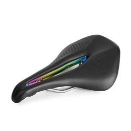 KoehLy Mountain Bike Seat bicycle, Decoration, protection MTB Bicycle Seat Saddle Hollow Mountain Bike Road Bike Racing Saddles PU Ultralight Breathable Soft Seat Cushion Bicycle Accessories (Color : SD-576Y Colorful)