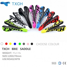 TXCH Mountain Bike Seat Bicycle Glossy / Matte Carbon Saddle 3k Full Carbon Fibre Cycling MTB Road Bike Seat Bicyle Parts (Gray)
