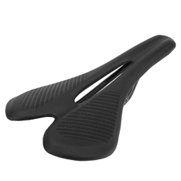 Naroote Spares Bicycle , Oval Carbon Bow Bike Saddle Hole Microfiber Leather for Mountain Bike