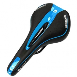 CXJYBH Mountain Bike Seat Bicycle Saddle Ergonomic MTB Road Bike Perforated Seat Foam Cushioned Cycle Accessories Racing Saddle (Color : Blue)