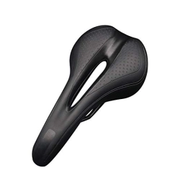 Bktmen Spares Bicycle Saddle Hollow Breathable Soft Comfortable Elastic Cycling Seat Cushion Pad MTB Mountain Road Bike Parts Bicycle seat (Color : Black)