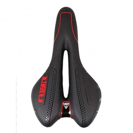 Aya611 Spares Bicycle Saddle Mountain Bike Bicycle Seat Cushion Double Tail Hollow Breathable Cushioning mtb saddle Riding Accessories Red