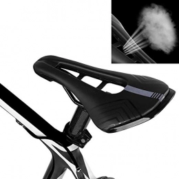 SXLZ Mountain Bike Seat Bicycle Saddle, Mountain Bike Seat Padded Comfort Waterproof Lightweight, Ergonomics Design Biking Most Comfortable For Men Women, Black-PVC