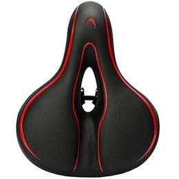SHABI Mountain Bike Seat Bicycle Saddle Riding Equipment Cushion For All Seasons Bicycle Saddle Mountain Bike Bicycle Seat Mountain Bike Saddle (Color : Red, Size : 24X10x18cm)