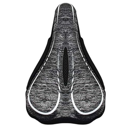 SHABI Spares Bicycle Saddle Seat Cover Comfortable Soft Seat Cushion Mountain Road Bike Seat Cover Bicycle Thickening Riding Mountain Bike Saddle (Color : White, Size : 29x18x4.5cm)