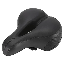 Bktmen Mountain Bike Seat Bicycle Saddle Seat Cycling Breathable Soft Saddle Seat Cover MTB Mountain Bike Pad Cushion Cover Wide Big Saddle Bicycle seat (Color : Black)