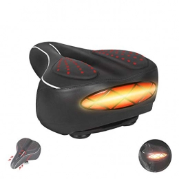 Bicycle Saddle Seat Outdoor Shock Absorber Comfortable Saddle Cushion With Reflection Warning Tape Mountain and Road Bike Seat Replacement