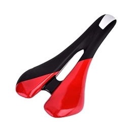 Bktmen Spares Bicycle Saddle Soft Comfortable Soft Breathable PU Cushion Mountain Road Bike Saddle Skidproof Bike Seat Bicycle seat (Color : Red)