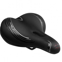 Bicycle saddle soft comfortable wide touring saddle bicycle saddle waterproof breathable mountain bike saddle city bike saddle MTB bicycle seat for men and women, 26 x 22 cm, black