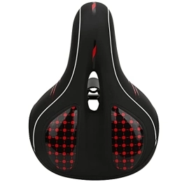CHRISJ Spares Bicycle Saddle, Soft Mountain Bike Seat Cushion, Bike Saddle for Men Women, Bicycle Seat Cushion with Suspension Ball, Bike Seat for Exercise and Road Bicycle (Color : Red)