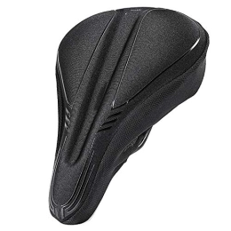 SHABI Spares Bicycle Saddle Thick and Comfortable Memory Foam Seat Cushion for All Seasons Bicycle Seat Cushion Mountain Bike Saddle (Color : Black, Size : 29x21cm)
