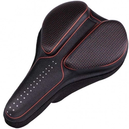SHABI Mountain Bike Seat Bicycle Saddle Thickened Bicycle Silicone Cushion Cover For All Seasons Mountain Bike Cushion Mountain Bike Saddle (Color : Red, Size : 27x18x3cm)